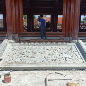 Chiếu rồng đá xanh đen 7