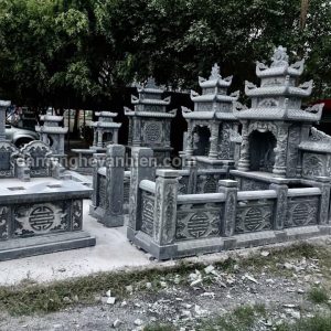 Lan can đá xanh đen 25