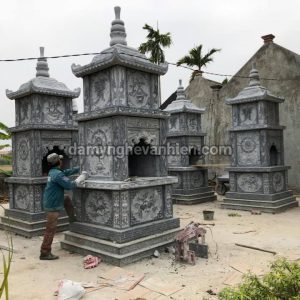 Lầu bát giác và tháp đá xanh đen 10